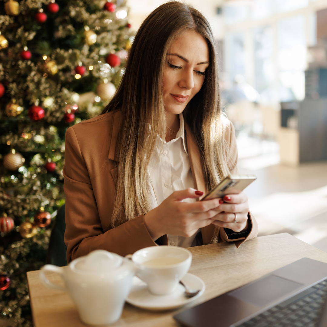 Woman on her smart phone